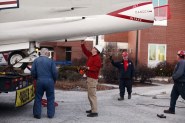 Louis P. Cote, Inc. delivers a jet aircraft